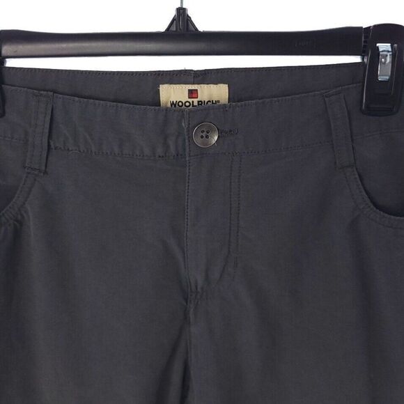 Woolrich Solid Gray Cargo Capri Outdoor Hiking Womens Size 8 - Picture 4 of 11